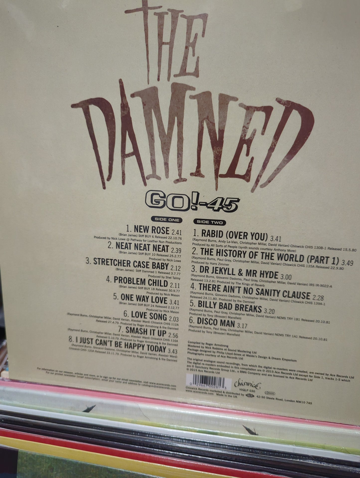 The Damned-Go! 45s