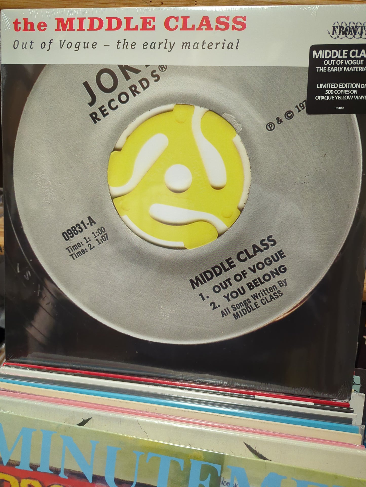 The Middle Class-Out of Vogue The early Materials