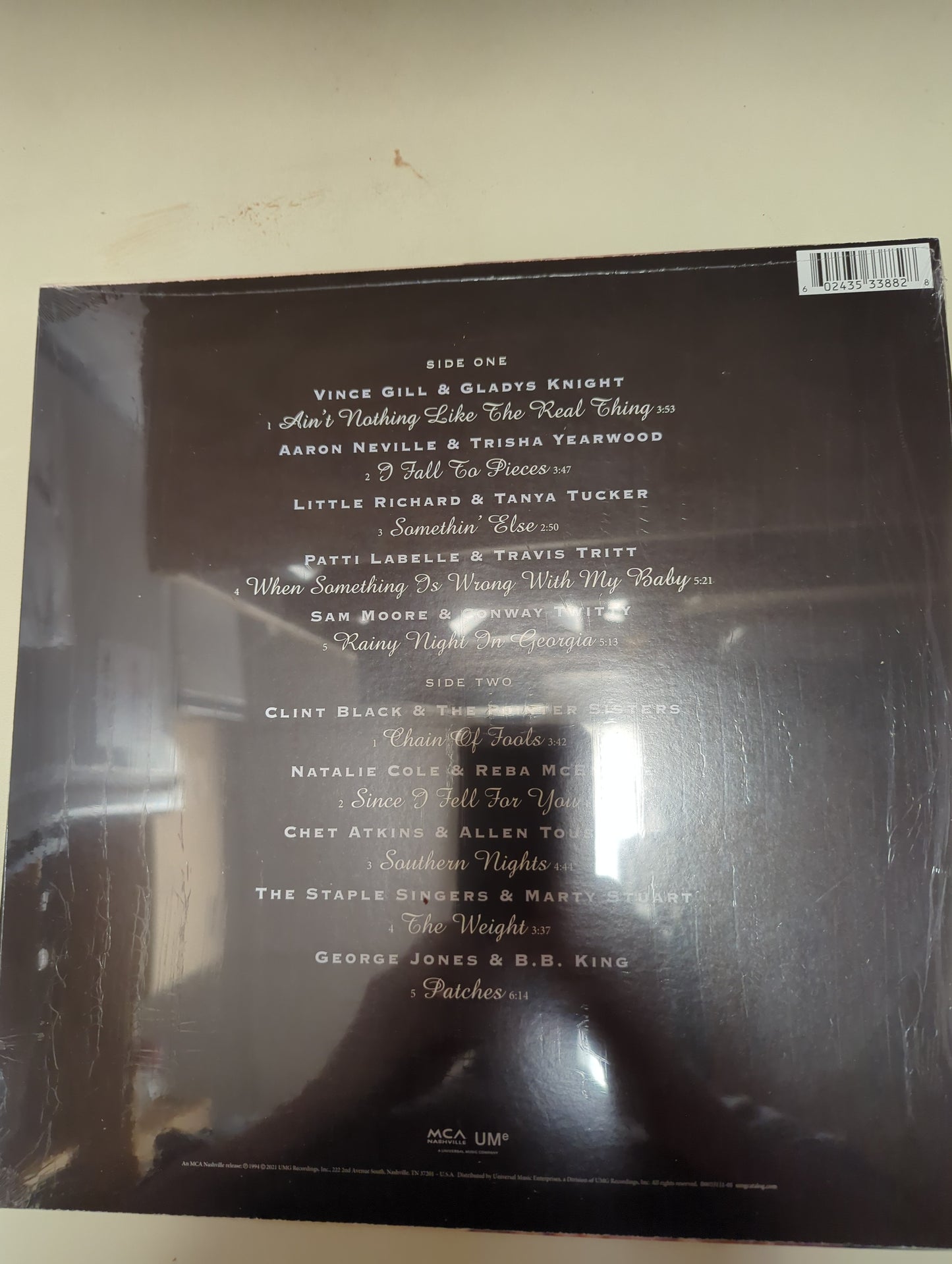 VARIOUS – RHYTHM, COUNTRY AND BLUES / GEORGE JONES & BB KING / ALLEN TOUSSAINT & CHET ATKINS / LITTLE RICHARD & TANYA TUCKER – LP